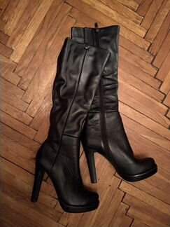 Сапоги демисезонные с узким голенищем