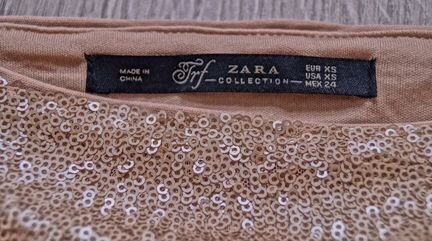 Юбка с пайетками новая zara