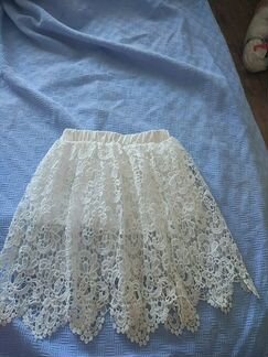 Новая р146 кружевная юбка
