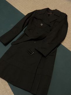 Тренч/плащ dkny чёрный