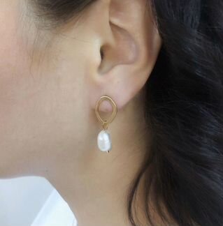 Серьги металлические бижутерия