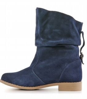 Кожаные новые сапоги деми