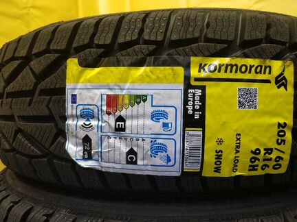 205 60 16 зимние шины, новые липучка Kormoran