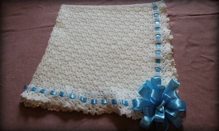 Плед ручной работы для новорожденного