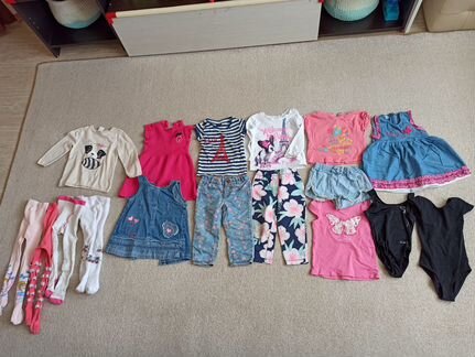 Одежда на девочку от 9 месяцев до 2 лет