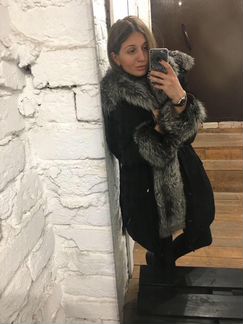 Парка чернобурка куртка