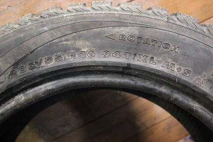 Шины бу 205-55-16 Nokian Nordman 4