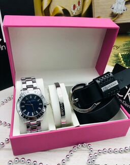 Жен набор Michael Kors часы + браслет + ремень
