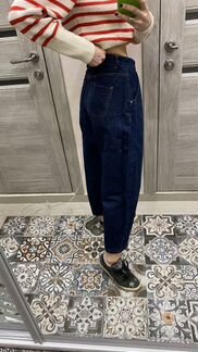 Джинсы zara slouchy синие