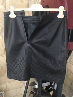 Юбка кожаная р. 42
