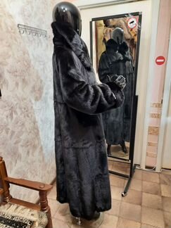 Норковая Шуба 54-56,Италия,Манзари, длина 135см