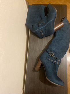 Замшевые сапоги (39р)