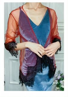 Халатик кружевной