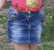 Юбка джинсовая- девочке(Gaialuna-Италия /6-9лет)