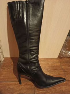 Сапоги женские кожаные демисезонные 39 размер