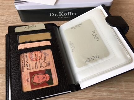 Обложка для документов из натуральной кожи