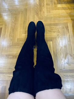 Ботфорты замшевые