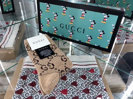 Носки Gucci бежевые