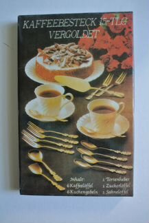 Новый кофейный набор Kaffeebesteck 15-TLG Vergоlde