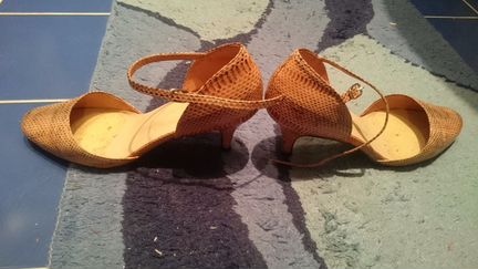 Туфли из кожи змеи