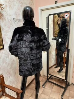 Норковая Шуба 48-50,Новая,Черная,длиная 80см
