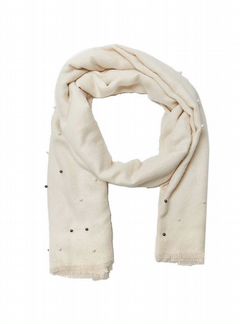 Шарф палантин новый молочно бежевый