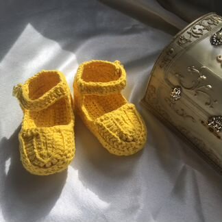 Туфельки-башмачки вязанные. Обмен на пряжу