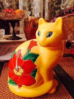 Кошки. Ручная роспись. Фаянс