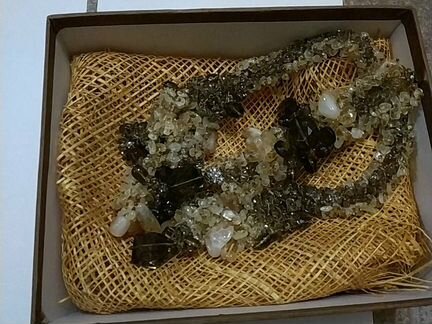 Колье+браслет из натуральных камней