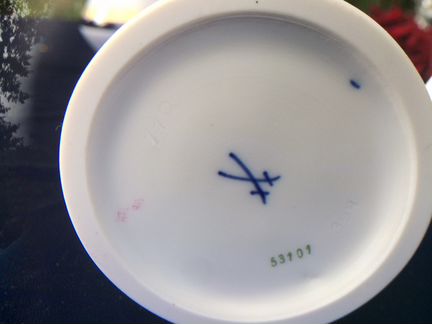 Meissen Немецкие подсвечники Розы фарфор