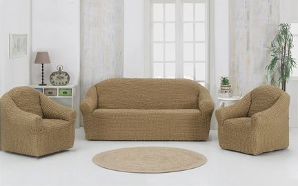 Чехол для мебели Benet Цвет: Бежевый (Одноместный,Трехместный)