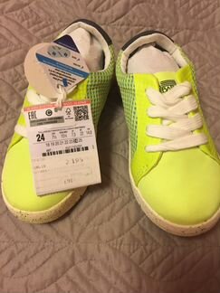 Новые яркие кеды кроссовки zara 24, 25 размер