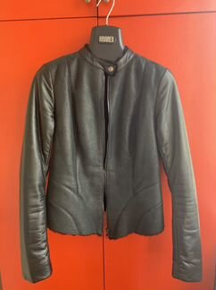 Куртка комбинированная кожа