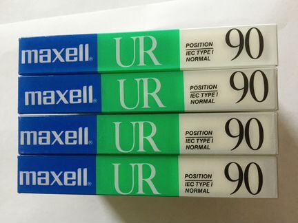 Аудиокассета Maxell UR90 Made in Korea New Sealed