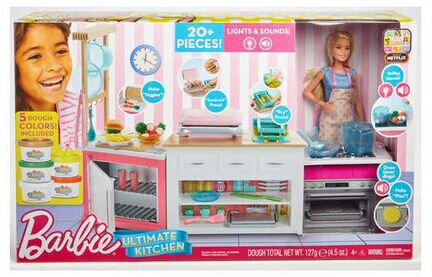 Barbie супер кухня с куклой