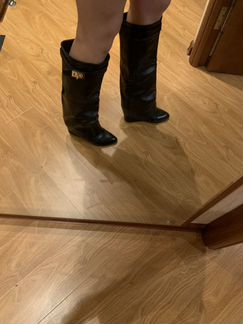 Сапоги кожаные