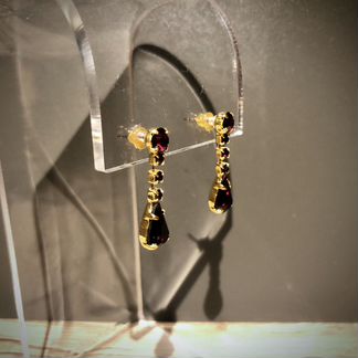 Серьги-пусеты с кристаллами Сваровски