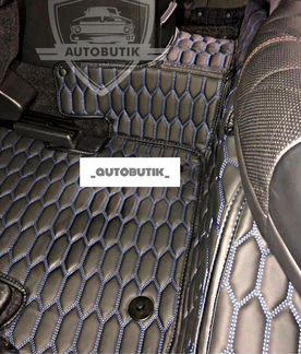 3D Коврики,премиум качества из Эко-Кожи