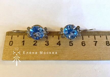 Винтаж: серьги СССР серебро 875