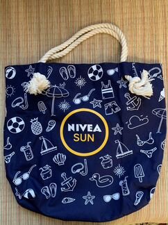Новая синяя пляжная сумка Nivea