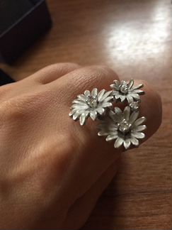 Кольцо серебряное размер 17