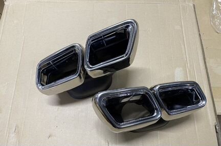 Насадки на глушитель Mercedes W213 W222 W166 AMG