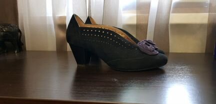 Туфли замшевые