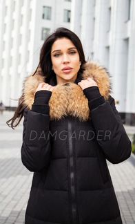 Пуховик зимний длинный