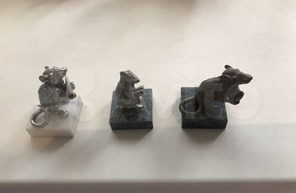 Бронзовая статуэтка крысы